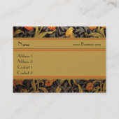 Carte de profil Vintage Impression William Morris (Dos)