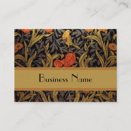 Carte de profil Vintage Impression William Morris (Devant)