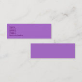 Carte de profil Violet (Devant / Derrière)