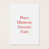 Carte de profil World of Faith Mighty (Dos)