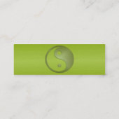 Carte de profil Yin Yang en grès vert (Dos)