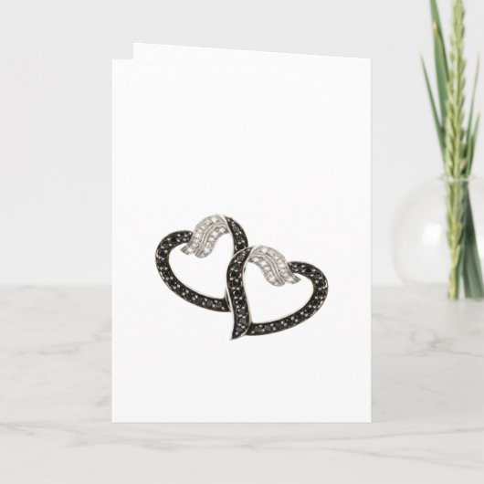 Carte de programme Coeurs de Diamants Noirs et Bla (Dos)