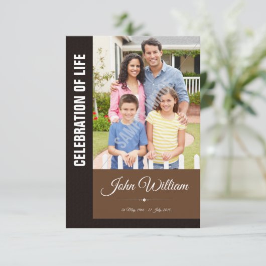 Carte de programme commémorative (Debout devant)