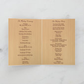 Carte de programme Country Rustic Pink Mason Jars (Intérieur)