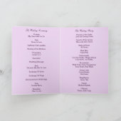 Carte de programme de bocaux de fleurs violettes M (Intérieur)