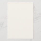 Carte de programme de cérémonie de mariage méditer (Dos)
