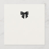 Carte de programme de mariage à plat avec un éléga (Dos)