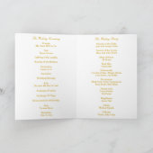 Carte de programme de mariage à ruban en diamant j (Intérieur)