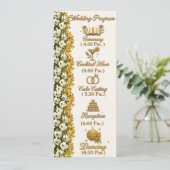 Carte de programme de mariage au cornouiller de Ca (Debout devant)