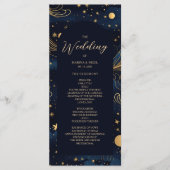 Carte de Programme de Mariage de la Marine Céleste (Devant)