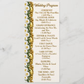 Carte de programme de mariage Georgia Cherokee Ros (Devant)