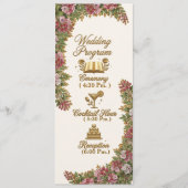 Carte de programme de mariage Pennsylvania Mountai (Devant)