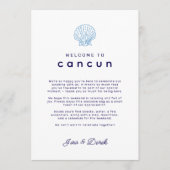 Carte de Programme de Mariage pour Mariage de Dest (Devant)