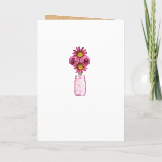 Carte de programme de pots Mason Rose Rustique de  (Dos)