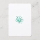 Carte de Programme de Réception de Mariage avec de (Dos)