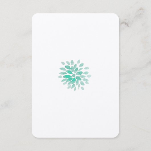 Carte de Programme de Réception de Mariage avec de (Dos)