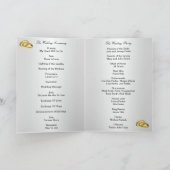 Carte de Programme Elegant Red Roses (Intérieur)