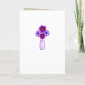 Carte de programme en jute rustique violet pour po (Dos)