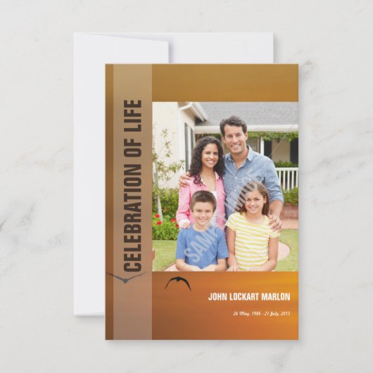 Carte de programme funèbre (Devant)