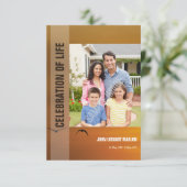 Carte de programme funèbre (Debout devant)