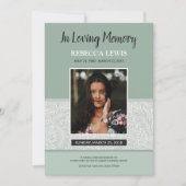 Carte de programme funéraire (Devant)