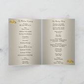 Carte de programme Hydrangea Violet et Dentelle (Intérieur)