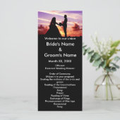 Carte de programme Mariage de mariage et de mariag (Debout devant)