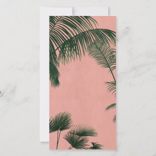 Carte de programme Palm Springs (Dos)