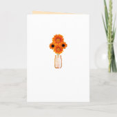 Carte de Programme pour Pots Mason Fleurs Orange (Dos)