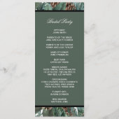 carte de programme recto verso pour décor de Noël (Dos)