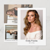 Carte de promotion d'acteur | Carte postale compos (Devant / Derrière)