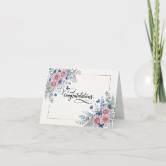 Carte de promotion florale aquarelle