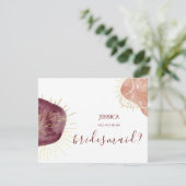 Carte de proposition Abstraite de la forme d'aquar (Debout devant)