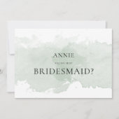 Carte de proposition Abstraite d'une femme de ména (Devant)