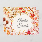 Carte de proposition Automne Floral Godmère (Devant / Derrière)