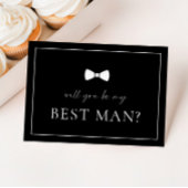 Carte de proposition Black Best Man