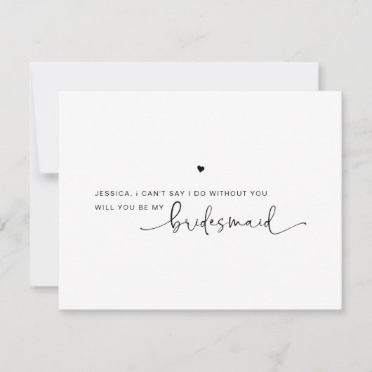 Carte de proposition Black White (Devant)