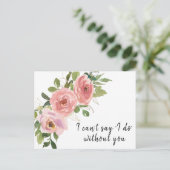 Carte de proposition Boho Blush Gold Bridesmaid (Debout devant)