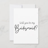 Carte de proposition Bridesmaid (Devant)