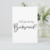 Carte de proposition Bridesmaid (Debout devant)