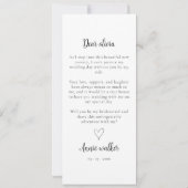 Carte de proposition Bridesmaid Photo Strip 4 phot (Dos)