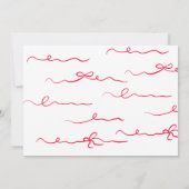 Carte de proposition Bridesmaid rose et rouge rétr (Dos)