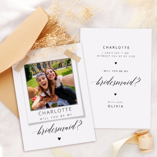 Carte de proposition Bridesmaid Russe Photo
