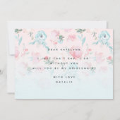 Carte de proposition Chic French Garden Floral Bri (Dos)