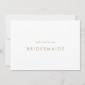 Carte de proposition Chic Gold Typographie Bridesm (Devant)