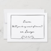 Carte de proposition Chic Swan esthétique Maid of  (Devant)