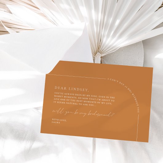 Carte de proposition d'aide à l'arche élégante de 