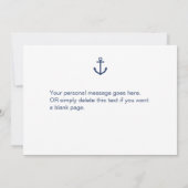 Carte de proposition d'aide d'Ancre de la marine n (Dos)