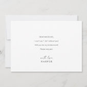 Carte de proposition d'aide d'eau moderne violet (Dos)