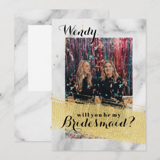 Carte de proposition d'aide-mémoire en marbre mode (Devant / Derrière)